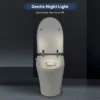 Heated Seat Smart Toilet, One Piece Toilet, Automatic Flush Tankless Toilet without Bidet, with Foot sensor Flush, Blue Night Light, Knob Control, Power Outage Flushing, Soft Close Cover,White - Image 6