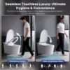 Wall-mounted Smart Toilet, Automatic Lid Opening, No Water Pressure Limitation, Wall Drain, All-in-One Bidet with Aromatherapy Deodorization for Home Use - Image 8