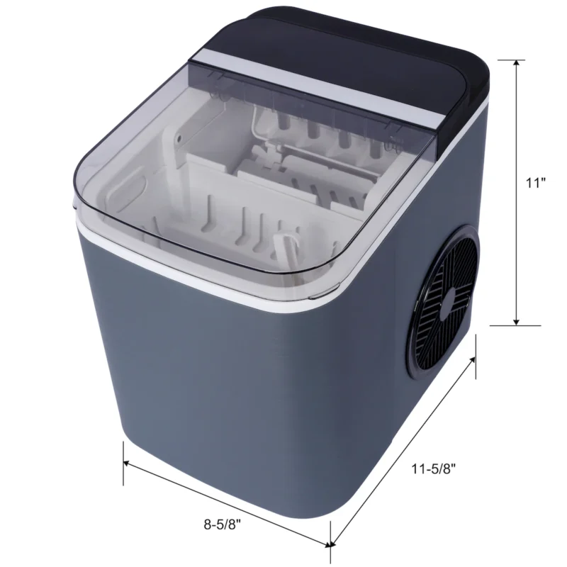 Ice Maker Countertop, Portable Ice Machine, Self-Cleaning Ice Makers with Basket and Scoop, 9 Cubes in 6 Mins, 26 lbs per Day, Ideal for Home, Kitchen,ETL and FDA certificate. - Image 7