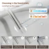 Smart Toilet Bidet Combo with Foot Sensor Open Cover/Seat, Self-Cleaning Nozzle, LED Display, Three Level Heated Seat/Airflow, Night Light, Knob Control, Soft Close, Auto Flush, with Remote Control - Image 3