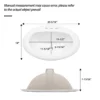 20.3 Inch Drop In Bathroom Sink White Porcelain 20.3x18 inch Ceramic Vitreous Above Counter Vanity Lavatory Sink with 3 Vessel Style Basin - Image 5