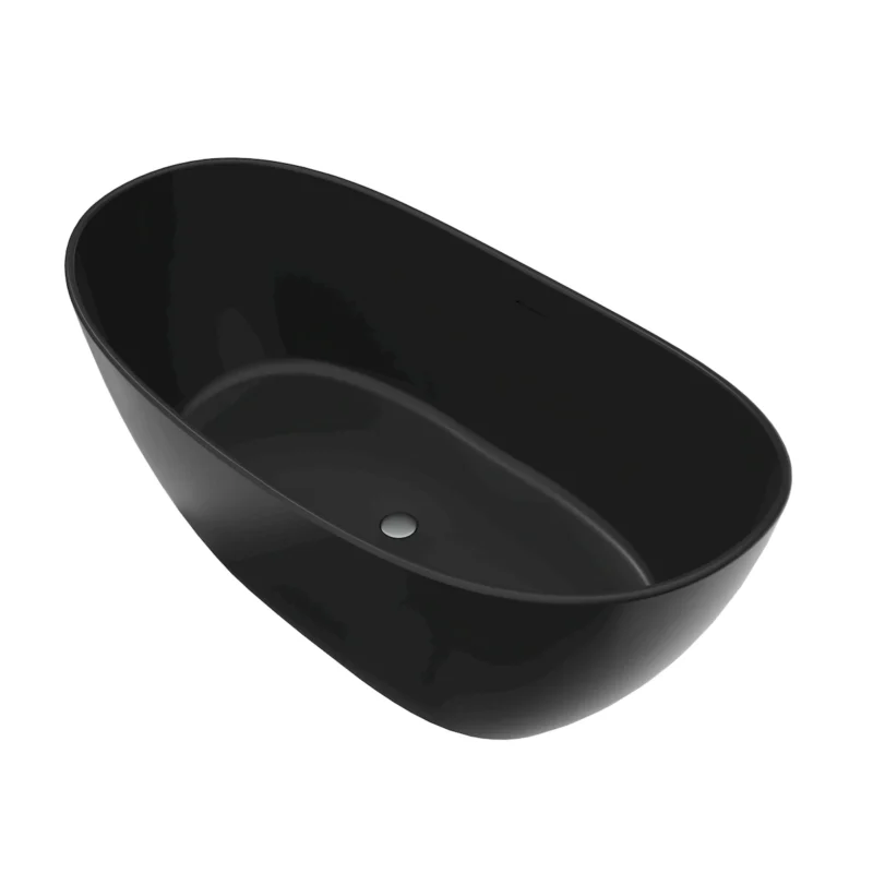 65 inch artificial stone solid surface freestanding bathroom bathtub - Image 12