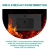 BB02-36-109, Integrated engineered solid surface basin WITHOUT drain and faucet, matte black color - Image 8