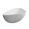 63 inch freestanding solid surface soaking bathtub for bathroom - Image 7