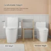 UPGRADED DESIGN Armrest, With 1.28/0.8 GPF Tornado Flush One-Piece Toilet, Siphonic S-trap 12", Soft Close Seat,Dual Flush MAP 1000g,Comfort Chair Seat ADA Height 17",Glossy White GW-007 - Image 10