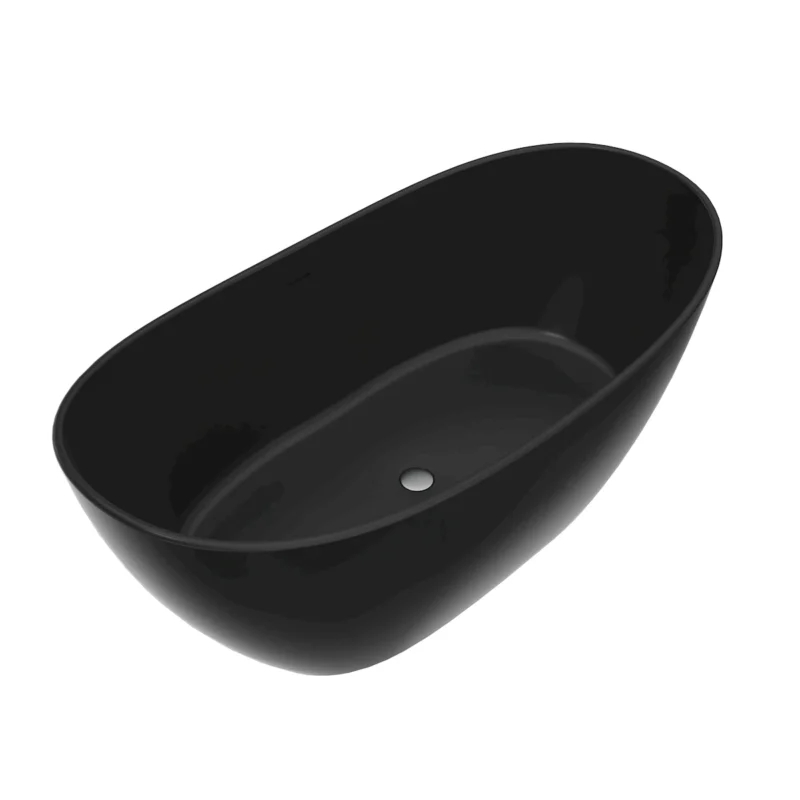 65 inch artificial stone solid surface freestanding bathroom bathtub - Image 11
