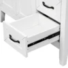 36" Bathroom Vanity without Sink, Cabinet Base Only, Bathroom Cabinet with Drawers, Solid Frame and MDF Board, White - Image 8