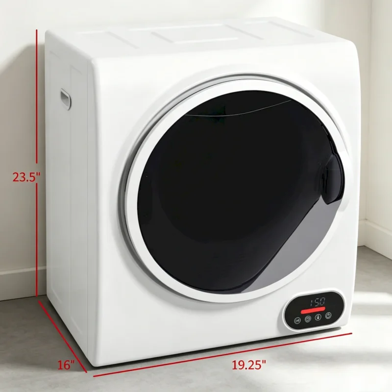Compact Front-Load Dryer,Portable Clothes Dryer,Versatile Laundry Dryer with Stackable,Freestanding or Wall-Mounted Design - Image 2