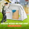 Portable Paint Booth, Larger Spray Paint Tent with Built-in Floor & Mesh Screen, Painting Tent Station for Furniture DIY Hobby Tool, 7.5x5.2x5.2ft Spray Paint Shelter - Image 9