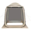 Screen House Tent, 6 x 6 ft, 4-6 Person Pop Up Screen Tent, Portable Screened in Canopy with Carry Bag, Netting Sides, Ground Stakes, for Garden, Patio, Backyard, and Outdoor Activities, Beige