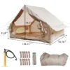 Inflatable Tent With Pump,Glamping Tents For 4-6 Person, Easy Setup 4 Season Waterproof Outdoor Tent,Waterproof Luxury Glamping Tent with 12 Mesh Window - Image 12