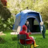 Outsunny Camping Tents 4 Person Pop Up Tent Quick Setup Automatic Hydraulic Family Travel Tent w/ Windows, Doors Carry Bag Included, Blue - Image 8