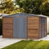 8*10FT Iron-Wood Combination Tool Shed – A Perfect Blend of Nature and Functionality - Image 8
