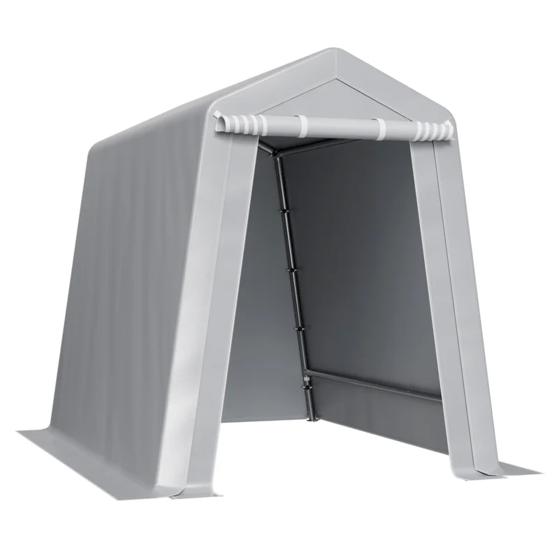 Outdoor Storage Shelter Shed 6x8 ft Waterproof Portable Canopy Carport Tent - Image 11