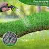 3FTX10FT Outdoor Artificial Grass Runner Rug, Thick Realistic Fake Grass Roll Decor Patio Balcony Garden Lawn, Dog Pets Turf Drain Mat, 1.38" Pile Height - Image 16