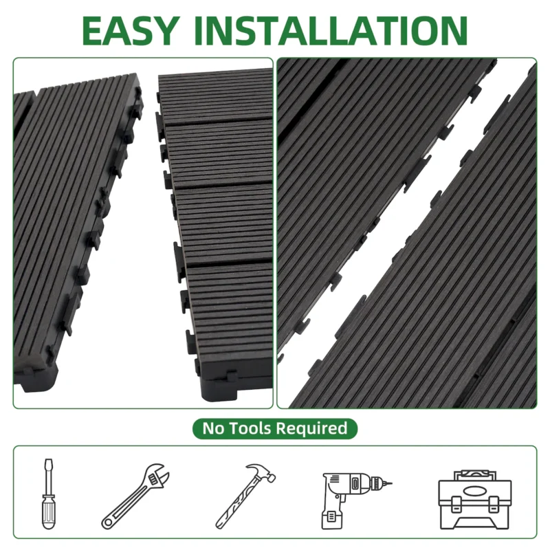Tiles 9PCS - Waterproof Outdoor and Indoor Flooring for Patio, Balcony, Porch, Backyard, Bedroom - Image 11