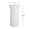MGO Pedestal Column Plant Stand, 24 Inch H,  - Image 9