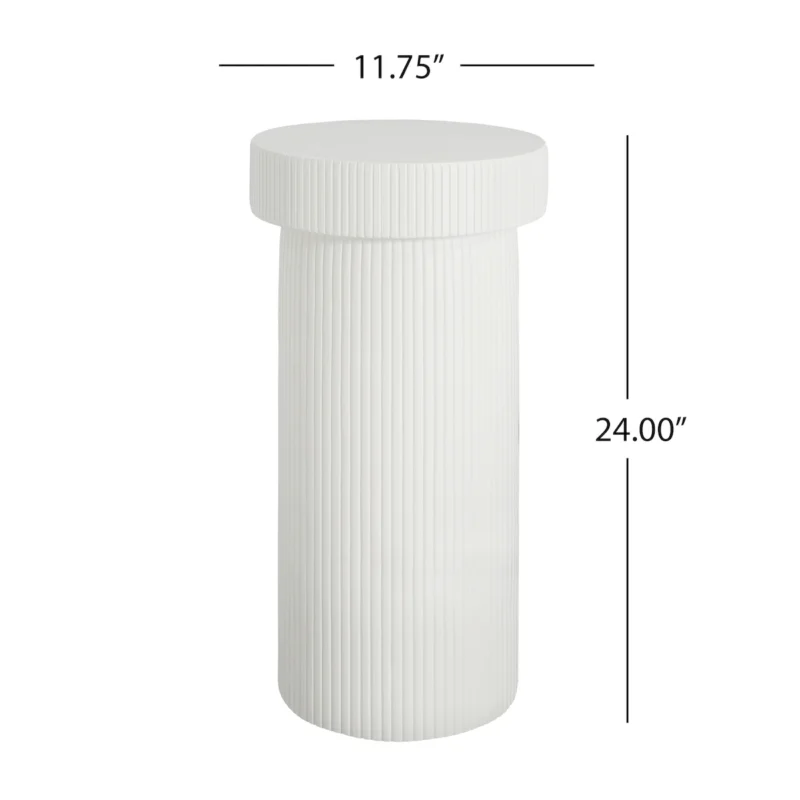 MGO Pedestal Column Plant Stand, 24 Inch H,  - Image 9