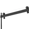 Frameless Shower Door 58-59 x 75 in Clear Tempered Glass 5/16 in Matte Black - Image 2