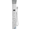 Shower Panel System, 6 Shower Modes, LED & Screen Hydroelectricity Shower Panel Tower, Rainfall, Waterfall, 8 Massage Jets, Tub Spout, Handheld Shower, Stainless Steel Wall-Mounted Shower Set  - Image 9