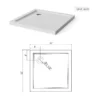 Goodyo 32x32 in Shower Base, Centered Drain No Threshold Shower Pan, White - Image 8