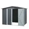 Metal Storage Shed with Double Doors, Heavy-Duty Galvanized Steel Outdoor Garden Shed for Tools, Lawn Equipment, and Yard Storage (72.8"Hx68.9"Dx87.8"W)  - Image 13