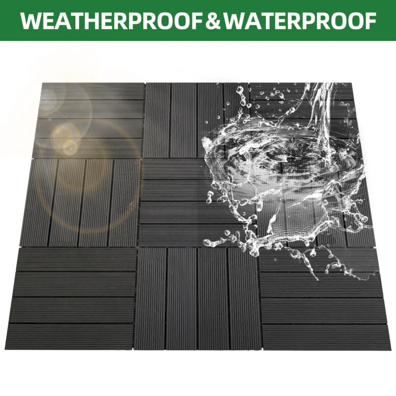 Tiles 9PCS - Waterproof Outdoor and Indoor Flooring for Patio, Balcony, Porch, Backyard, Bedroom - Image 3