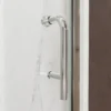 34 In. to 36In. x 72 In Semi-Frameless Pivot Shower Door in Chrome With Clear Glass - Image 9