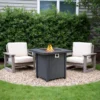 28-inch Iron Square Propane Fire Pit Table - Image 9