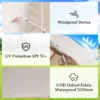 Inflatable Tent With Pump,Glamping Tents For 4-6 Person, Easy Setup 4 Season Waterproof Outdoor Tent,Waterproof Luxury Glamping Tent with 12 Mesh Window - Image 2