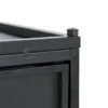 Outdoor Metal Tank Holder Side Table, Matte Black - Image 6