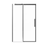 46-48" W * 76" H Frameless Single Sliding Shower Door, Bathroom Sliding Shower Door, 5/16" (8mm) Thick SGCC Tempered Glass Door, Matte Black - Image 2