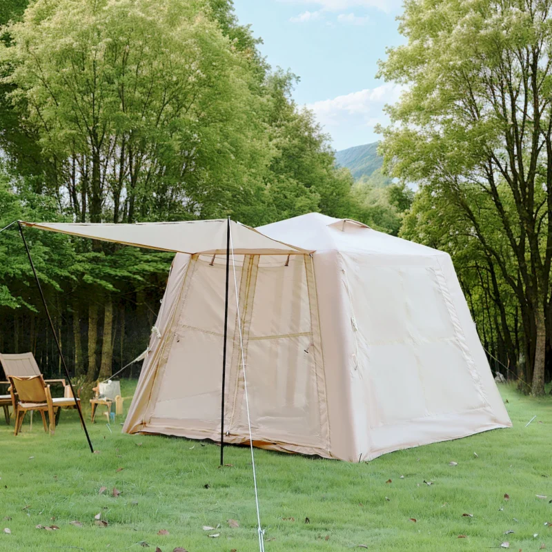 5.76 m ² Inflatable Tents for Camping with canopy, Blow Up Tent with Hand Pump, Easy Setup InflatableTent 4 Season Tent, Waterproof Oxford Air Glamping Tents for Camping Adult 2-3 Person - Image 2