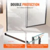 Frameless Shower Door 58-59 x 75 in Clear Tempered Glass 5/16 in Matte Black - Image 4