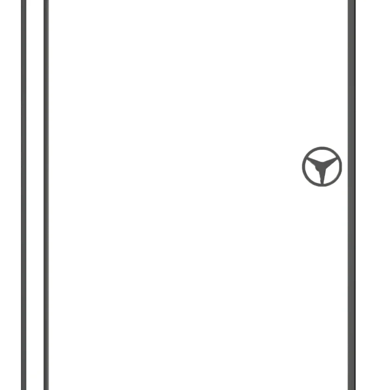 60" W x 76" H Sliding Frameless Shower Door in Matte Black with Clear Glass - Image 4