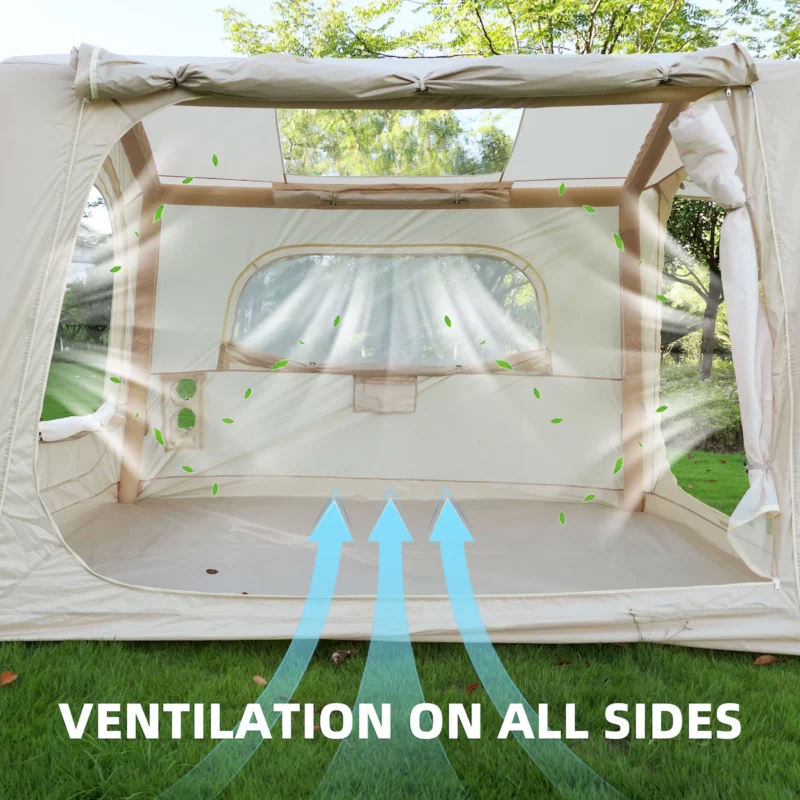 Inflatable Tents for Camping,suv tent , Easy Setup InflatableTent 4 Season Tent, Waterproof Oxford Air Glamping Tents for Camping Adult 4/6/8 Person - Image 3