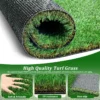 3FTX10FT Outdoor Artificial Grass Runner Rug, Thick Realistic Fake Grass Roll Decor Patio Balcony Garden Lawn, Dog Pets Turf Drain Mat, 1.38" Pile Height - Image 4