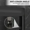 60'' W x 74'' H Door Sliding Frameless Shower Door with 6mm Tempered Glass LYM-02 Mat Black  - Image 2