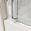 34 In. to 36In. x 72 In Semi-Frameless Pivot Shower Door in Chrome With Clear Glass - Image 6