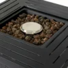 28-inch Iron Square Propane Fire Pit Table - Image 6