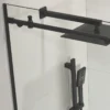 60" W x 76" H Sliding Frameless Shower Door in Matte Black with Clear Glass - Image 2