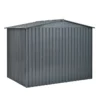 Metal Storage Shed with Double Doors, Heavy-Duty Galvanized Steel Outdoor Garden Shed for Tools, Lawn Equipment, and Yard Storage (72.8"Hx68.9"Dx87.8"W)  - Image 9