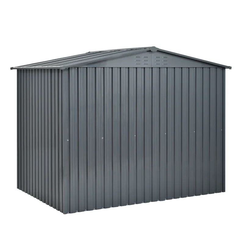 Metal Storage Shed with Double Doors, Heavy-Duty Galvanized Steel Outdoor Garden Shed for Tools, Lawn Equipment, and Yard Storage (72.8"Hx68.9"Dx87.8"W)  - Image 9