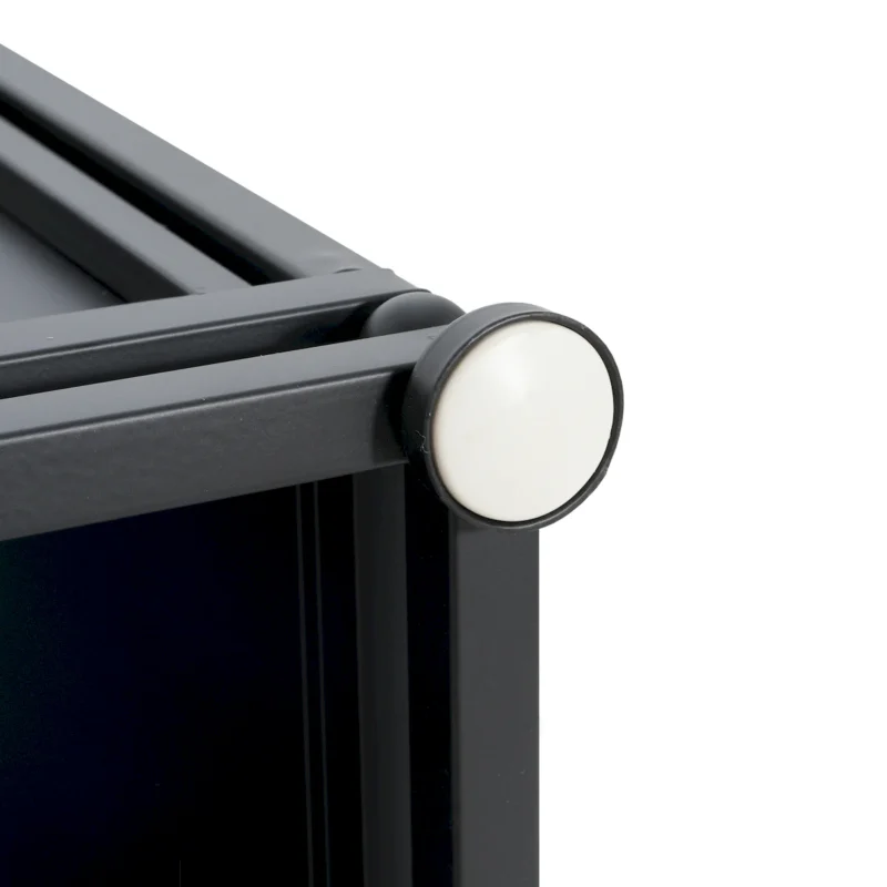 Outdoor Metal Tank Holder Side Table, Matte Black - Image 3