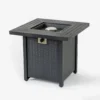 28-inch Iron Square Propane Fire Pit Table - Image 4