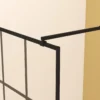Framed Glass Shower Screen 34" Width x 72"Height with 1/4" 6mm Silk-printing Tempered Glass, Matte black aluminum and support bar, Shower door - Image 2