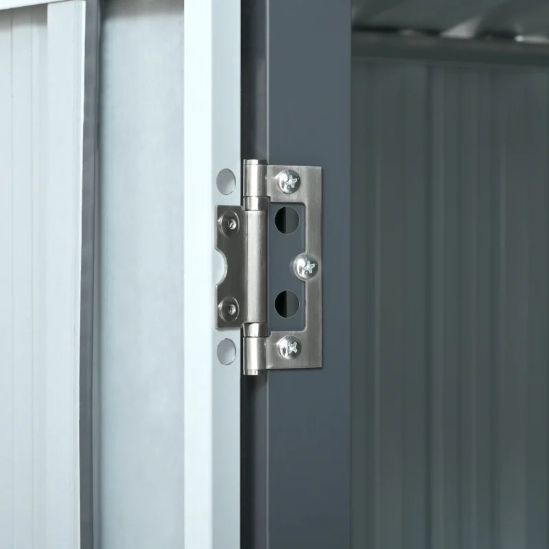Metal Storage Shed with Double Doors, Heavy-Duty Galvanized Steel Outdoor Garden Shed for Tools, Lawn Equipment, and Yard Storage (72.8"Hx68.9"Dx87.8"W)  - Image 20