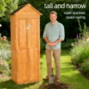 Outdoor Storage Shed Wood Tool Shed Waterproof Garden Storage Cabinet with Lockable Doors for Patio Furniture, Backyard, Lawn, Meadow, Farmland
