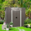 6ft x 4ft Outdoor Metal Storage Shed - Image 8