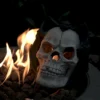 Fire Pit Demon Skull Gas Log for Ventless & Vent Free, Propane, Gel, Ethanol, Electric, Outdoor Fireplace and Fire Pit, Halloween Decor - Patent Pending  - Image 11